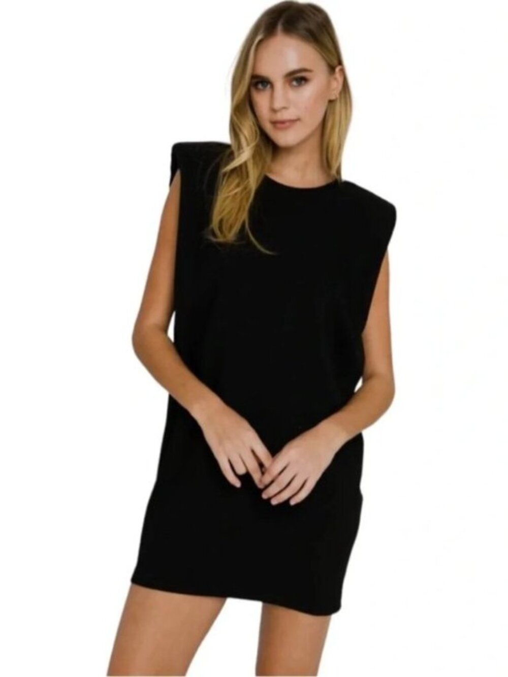 NEW! Rachel Zoe Black Sleeveless Mini Dress Size Large